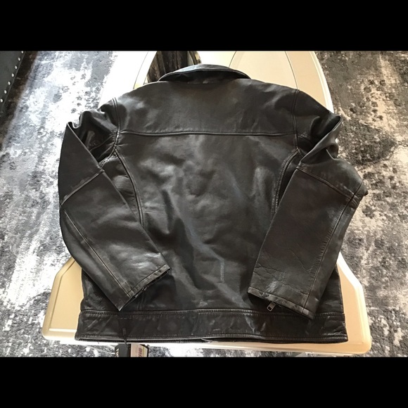 Frye Classic leather biker jacket - Picture 7 of 8
